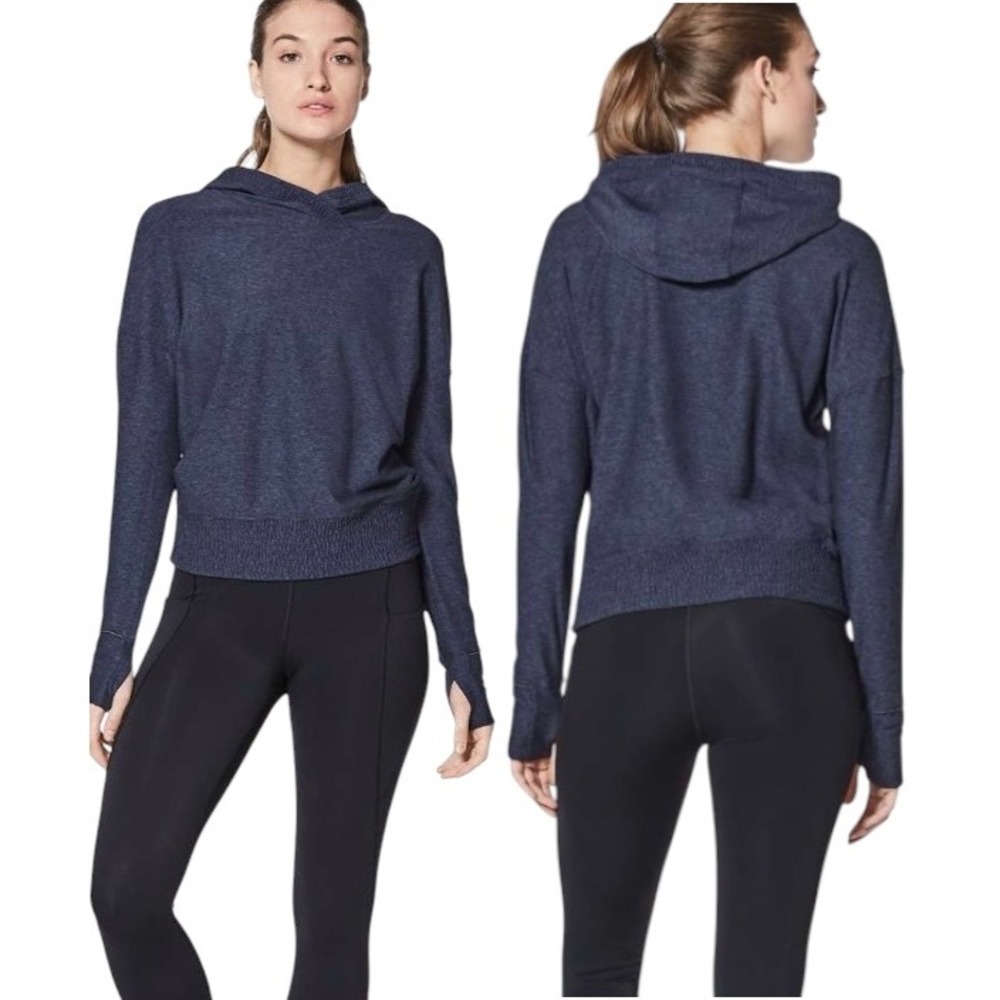 Lululemon Lead The Pack Hoodie Heathered Stony Grape / Black Size 6 W3BBGS